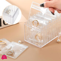 20 Pouch Portable Acrylic Jewelry Box Organizer