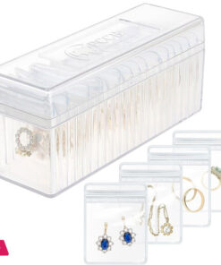 20 Pouch Portable Acrylic Jewelry Box Organizer