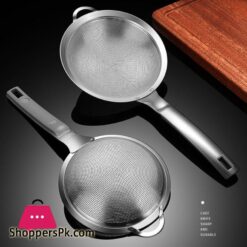 304 Stainless Steel Strainer Filter Spoon For Soy Milk Juice Oil Skimmer Flour Colander Sieve Fried Food Net Kitchen Gad