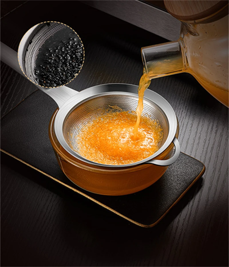 304 Stainless Steel Strainer Filter Spoon For Soy Milk Juice Oil Skimmer Flour Colander Sieve Fried Food Net Kitchen Gad 11 304 Stainless Steel Strainer Filter Spoon For Soy Milk Juice Oil Skimmer Flour Colander Sieve Fried Food Net Kitchen Gad