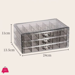 72 - Grids Drawer Transparent Jewelry Box