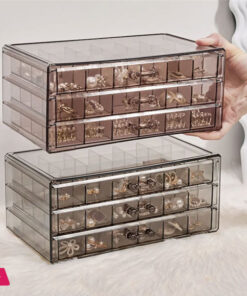 72 - Grids Drawer Transparent Jewelry Box 27 72 - Grids Drawer Transparent Jewelry Box - Image 4