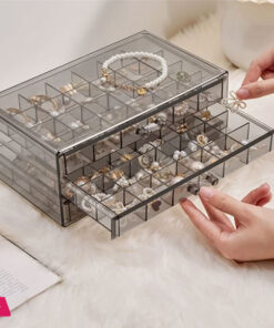 72 - Grids Drawer Transparent Jewelry Box 28 72 - Grids Drawer Transparent Jewelry Box - Image 5