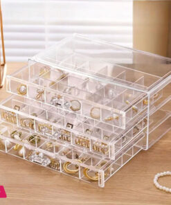 72 - Grids Drawer Transparent Jewelry Box 29 72 - Grids Drawer Transparent Jewelry Box - Image 6