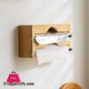 Bamboo Fresh Wrap Cut Box Wall-Mounted Aluminum Foil And Plastic Wrap Foil Cutter