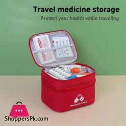 First Aid Kit Bag Medicine Box Double-Layer Medicine Sorting Bag