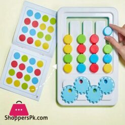 Four Color Sliding Chess Game Logical Thinking Training Game Color Classification Matching Puzzle Brain Teasers Advanced Childrens Toy