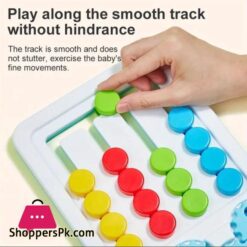 Four Color Sliding Chess Game Logical Thinking Training Game Color Classification Matching Puzzle Brain Teasers Advanced Childrens Toy