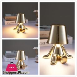 Italy Little Golden Man Night Light Thinkers Lamp Art Decor Lamp