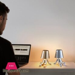 Italy Little Golden Man Night Light Thinkers Lamp Art Decor Lamp