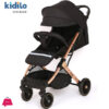 Kidilo Best Light-Weight Baby Stroller Easy To Operate K10 (Black)