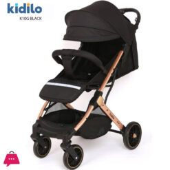 KIDILO BEST LIGHT-WEIGHT BABY STROLLER EASY TO OPERATE K10 (Black)