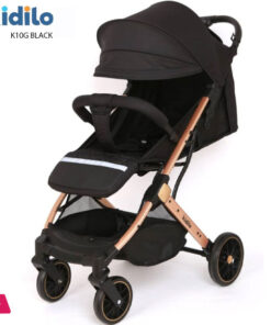 KIDILO BEST LIGHT-WEIGHT BABY STROLLER EASY TO OPERATE K10 (Black)