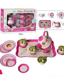 Kids Simulation Teapot Afternoon Tea Tea Cup Tea Set 15pcs a Variety of Patterns Optional Play House Kitchen Set Girls Toys