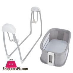 Mastela Deluxe 4 In 1 Bassinet Cradle Swing Bedside Sleeper For Birth To 36 Month Kids Grey