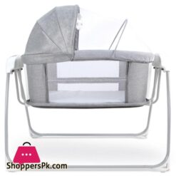 Mastela Deluxe 4 In 1 Bassinet Cradle Swing Bedside Sleeper For Birth To 36 Month Kids Grey