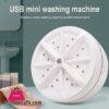 Mini Portable Ultrasonic Turbine Washing Machine Spin Laundry Washer
