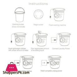 Mini Portable Ultrasonic Turbine Washing Machine Spin Laundry Washer 15 Mini Portable Ultrasonic Turbine Washing Machine Spin Laundry Washer