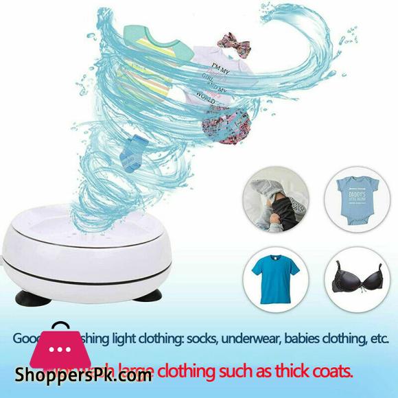 Mini Portable Ultrasonic Turbine Washing Machine Spin Laundry Washer 10 Mini Portable Ultrasonic Turbine Washing Machine Spin Laundry Washer