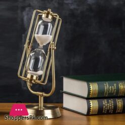 Rotating Metal Glass Timer Ornament 15-20 Minutes Time Approximately 7 Rotating Metal Glass Timer Ornament