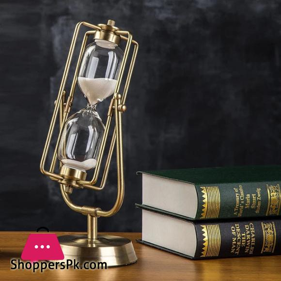 Rotating Metal Glass Timer Ornament 15-20 Minutes Time Approximately 4 Rotating Metal Glass Timer Ornament