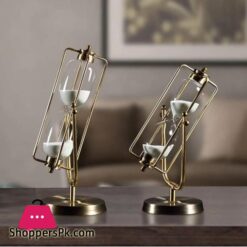 Rotating Metal Glass Timer Ornament 15-20 Minutes Time Approximately 8 Rotating Metal Glass Timer Ornament