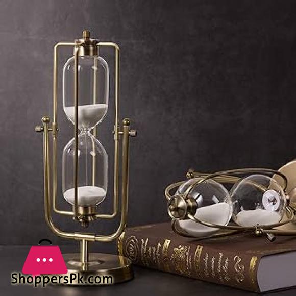 Rotating Metal Glass Timer Ornament 15-20 Minutes Time Approximately 6 Rotating Metal Glass Timer Ornament