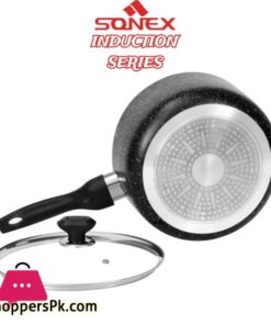 Sonex Induction Galaxy Sauce pan Non stick Inner or Outer Marble coating 20cm 50173