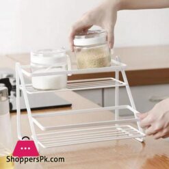 Spice Rack for Kitchen in Multipurpose Storage Rack Organizer in tow Different colors Iron Stand for Kitchen and Bathroom Organizer