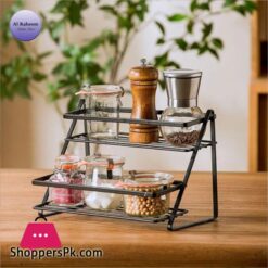 Spice Rack For Kitchen In Multipurpose Storage Rack Organizer In Tow Different Colors Iron Stand For Kitchen And Bathroom Organizer