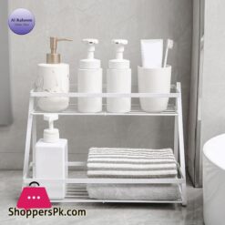 Spice Rack For Kitchen In Multipurpose Storage Rack Organizer In Tow Different Colors Iron Stand For Kitchen And Bathroom Organizer