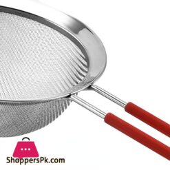 Stainless Steel 2 Layer 30 Fine Mesh Strainer Kitchen Flour Handheld Screen Mesh Flour Sieve (3Pcs)