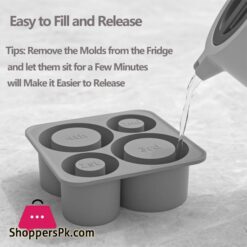 Stanley Ice Cube Maker With Lid 4 Hollow Cylinder Ice Cube Molds