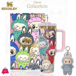 Stanley Labubu Quencher H2.0 FlowState™ Tumbler 40 oz Includes Labubu Gift with Pouch Straw