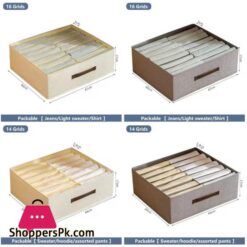 Wardrobe Clothes Organizer Cabinet Drawers Separator Box -16 Grid