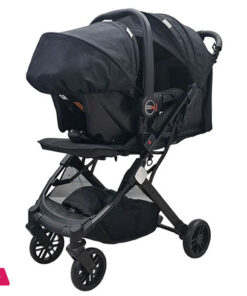 Baby Pram Folding Compact Stroller With Car-Seat Carrycot 3-in-1 Baby Strollers