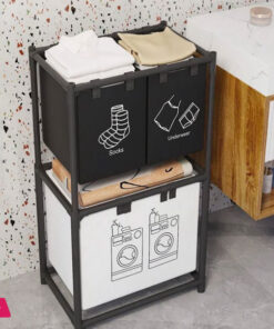 Folding Laundry Basket Dirty Clothes Storage - Image 2