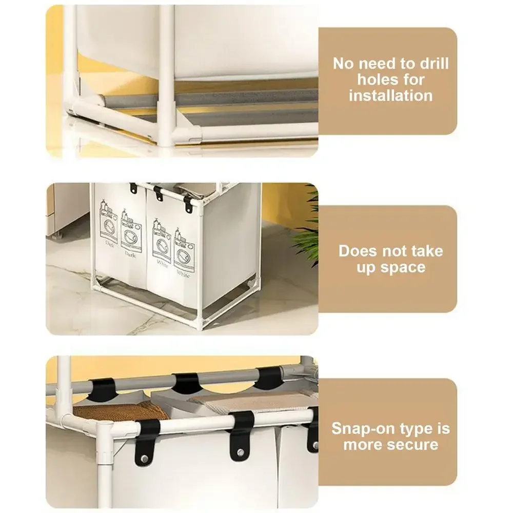 Folding Laundry Basket Dirty Clothes Storage