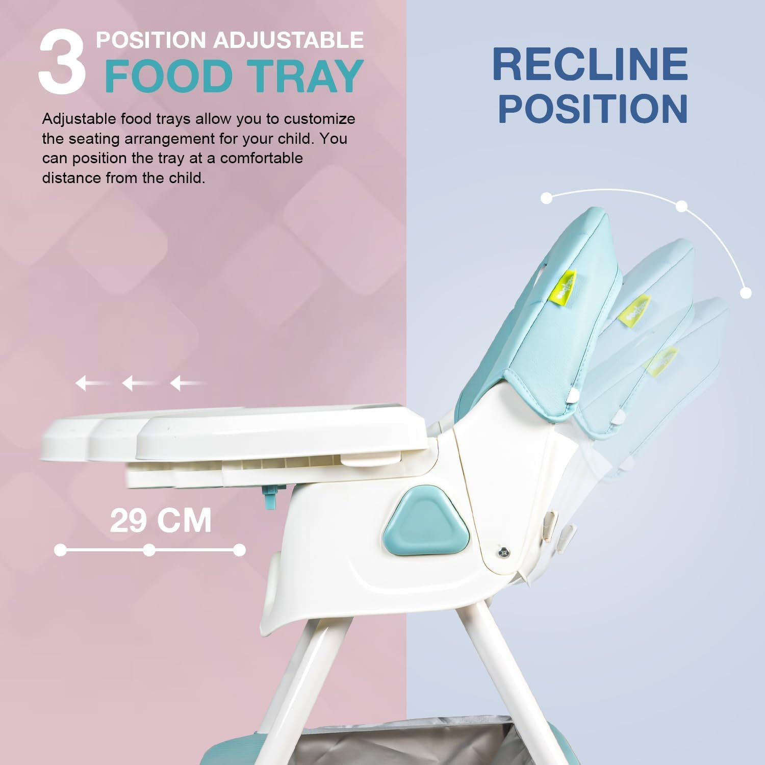 Kidilo High Chair E 560 - Grey