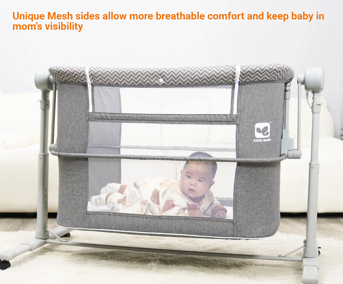 Multi-Functional Bassinet Use Automatic Cradle Baby Rocker Bed Electric