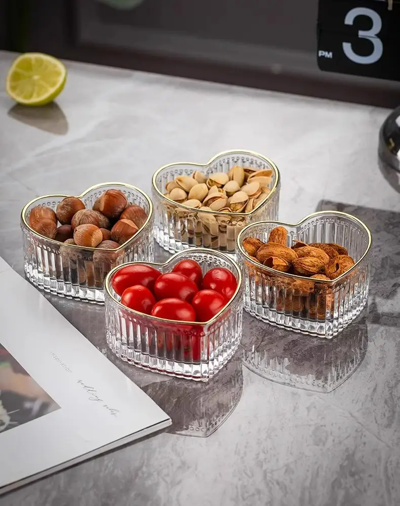 Multi-Layers Fruit Stand With 3 Creative Heart Shaped Glass Fruit Stand 8 Multi-Layers Fruit Stand With 3 Creative Heart Shaped Glass Fruit Stand