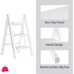 Multifunctional Ladders Home Folding Ladder Modern Indoor Stairs Small Step Stool - 3 Step