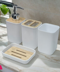 Plastic Bathroom Set 4 Pcs