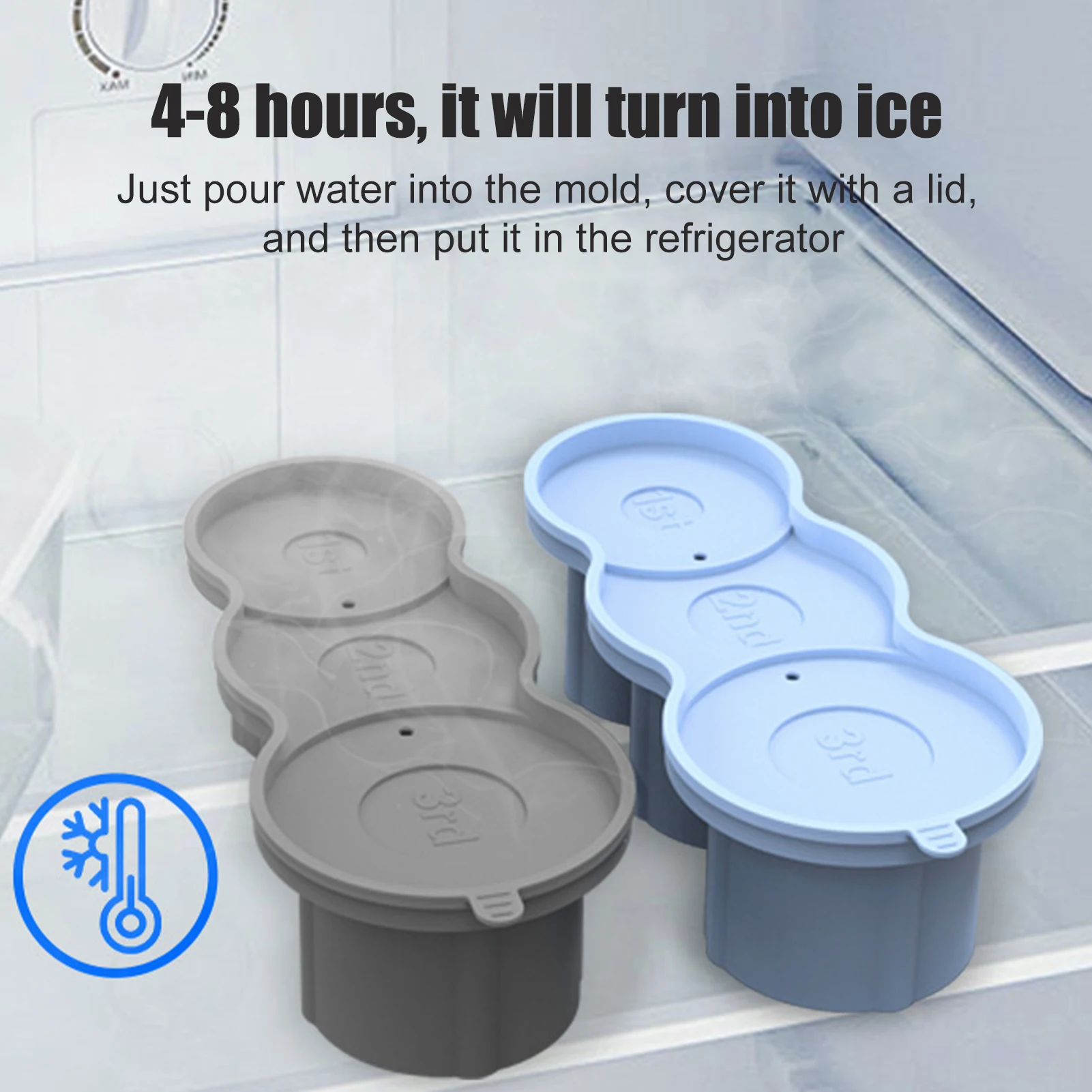 Stanley Ice Cube Maker With Lid 3 Hollow Cylinder Ice Cube Molds