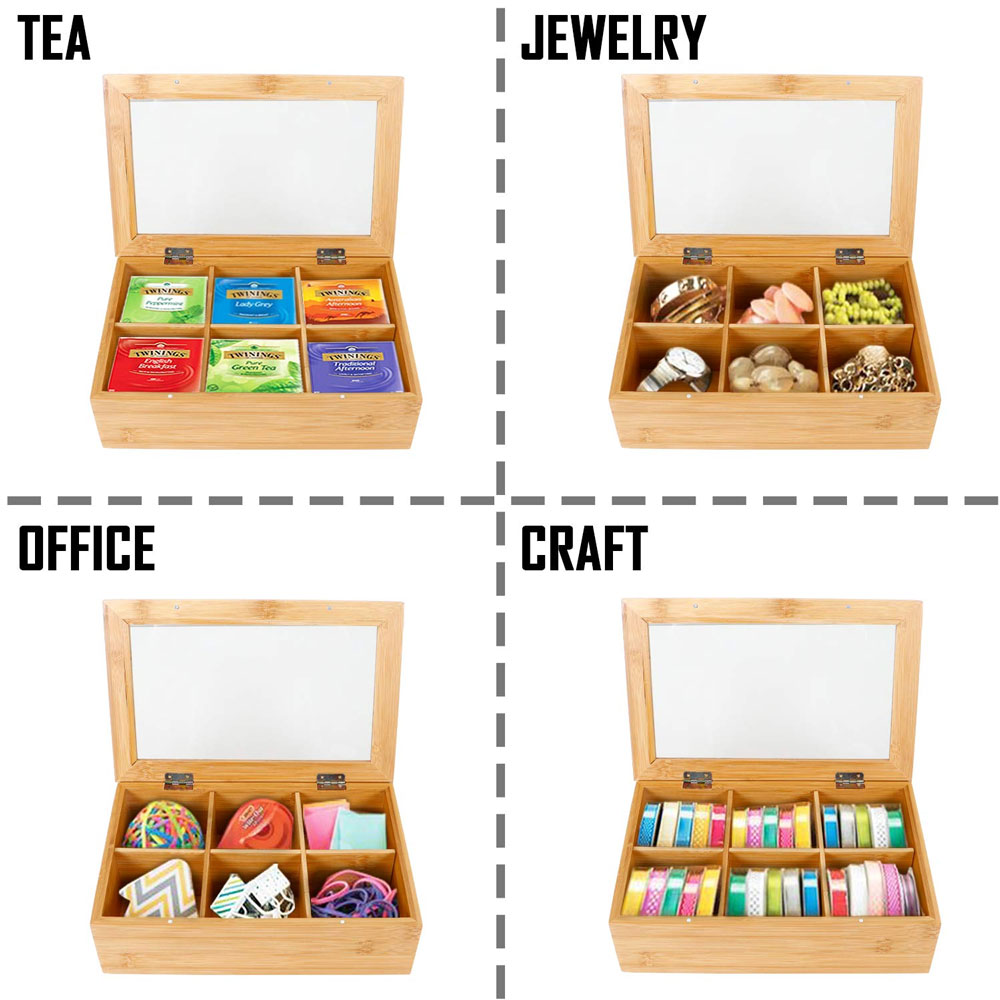 Tea Bag Organizer Storage Box With Lid 16 Tea Bag Organizer Storage Box With Lid