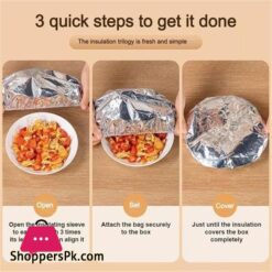 10 Pcs Aluminium Foil Food Cover, Repeatable Insulation Foil Fresh Keeping Bag For Kitchen 12 10 Pcs Aluminium Foil Food Cover Repeatable Insulation Foil Fresh Keeping Bag For Kitchen