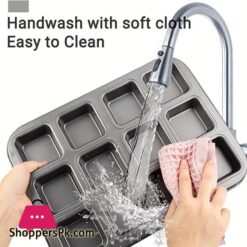 12-Mini Loaf Baking Pans Kitchen Cake Square Household Bread Muffin Multi-Function Mold