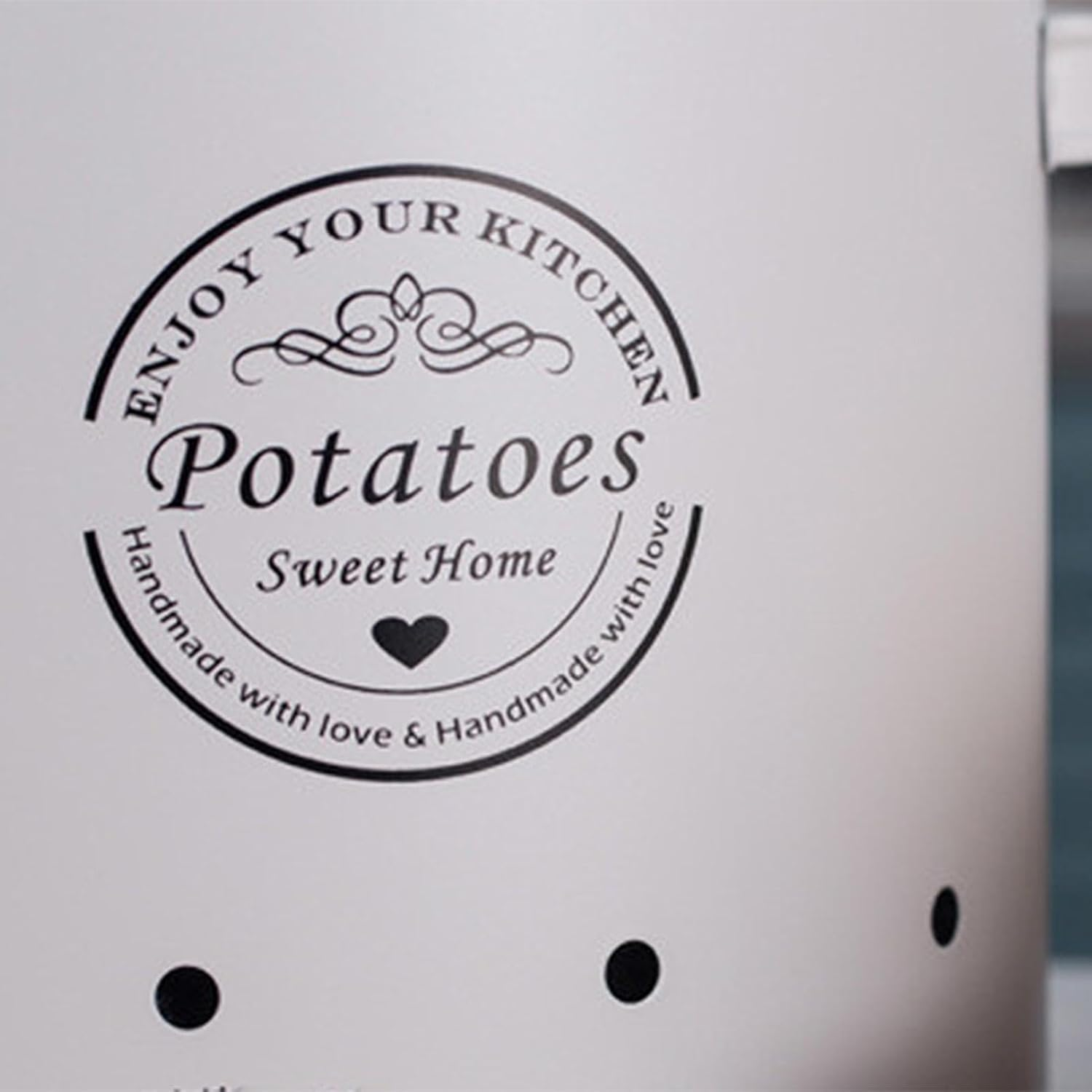 3 Pcs Retro Metal Potato Garlic Onion Storage Containers With 360° Ventilation System