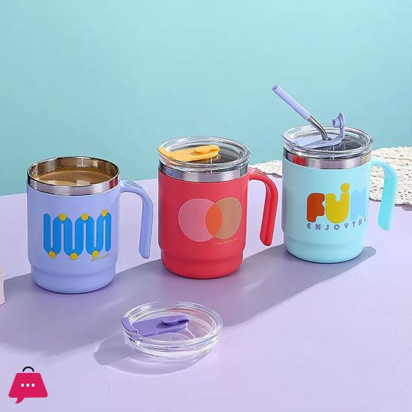 304 Coated Hot And Cold Stainless Steel Drinking Cup 3 304 Coated Hot And Cold Stainless Steel Drinking Cup