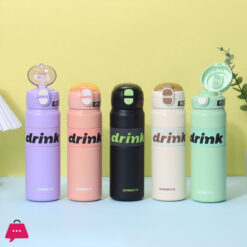 304 Stainless Steel Space Cup Big Belly Water Bottle - 600ml